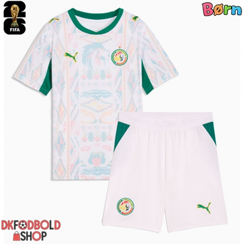 Senegal Hjemmebanesæt Børn VM 2026 Kort ærmer (+ korte bukser)